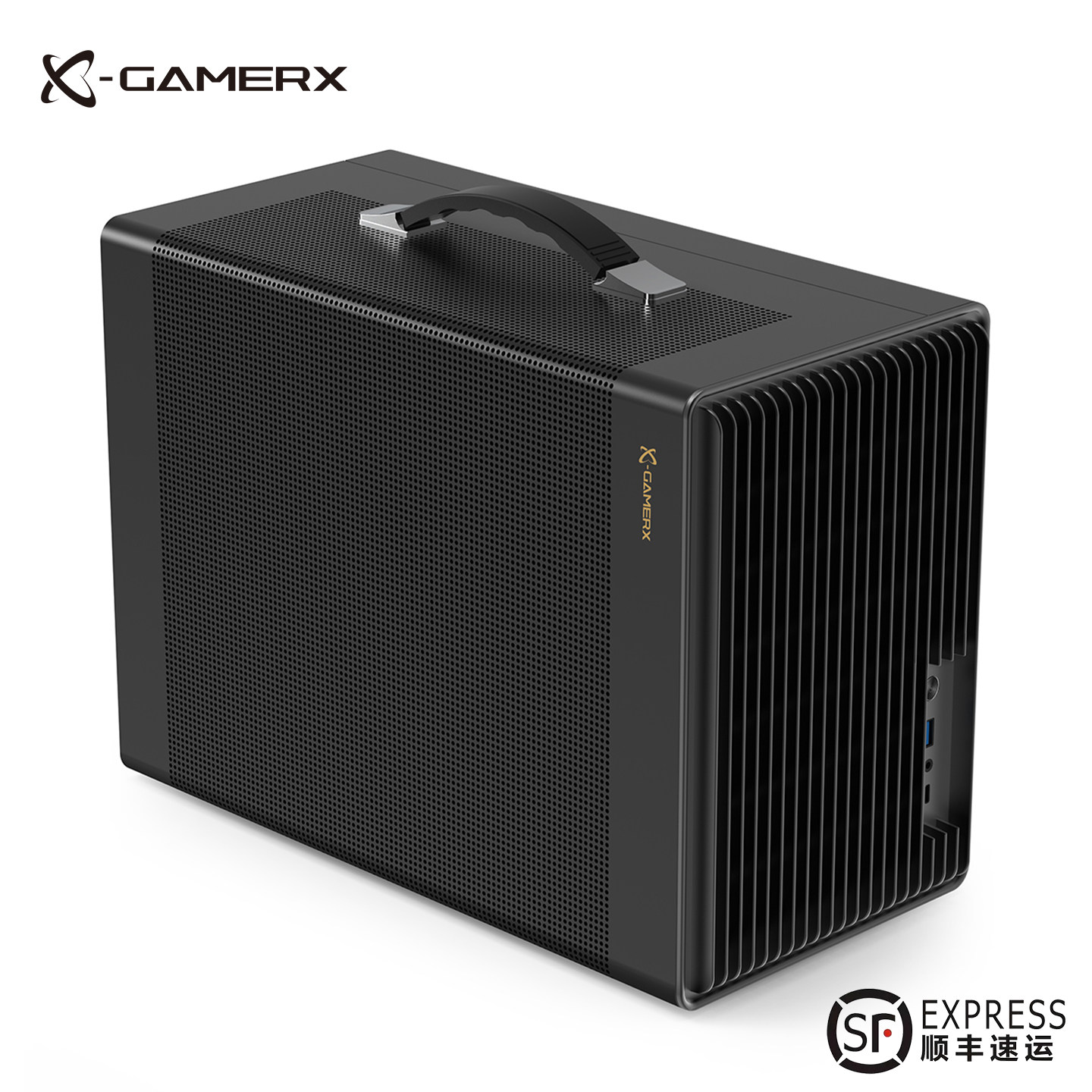 未知玩家P40手提MATX机箱台式电脑C口便携式网孔透气立式ITX主机