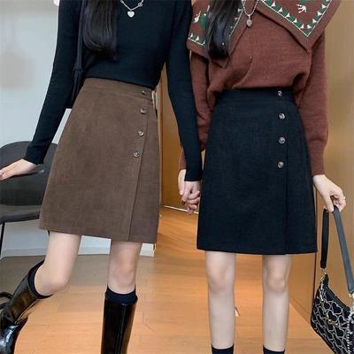 高货a字裙半身裙女遮肚显瘦2025秋秋新款大码短裙子洋气百搭高腰