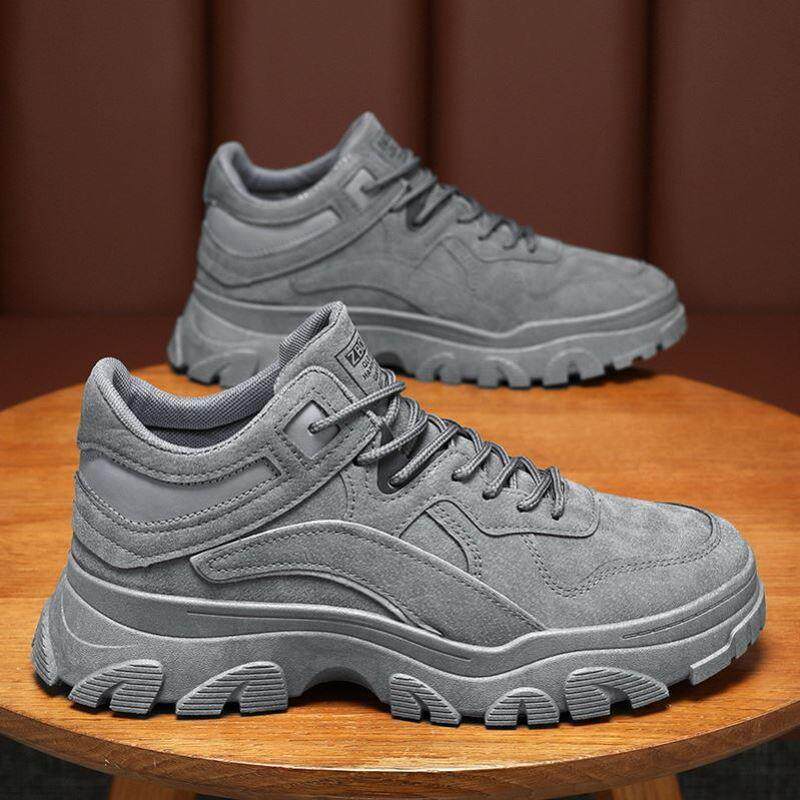 高货小众春季男鞋工作运动防水防滑耐磨工地干活上班劳保工装马丁