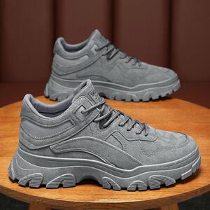 高货小众春季男鞋工作运动防水防滑耐磨工地干活上班劳保工装马丁