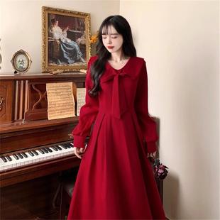 高货大码女装胖妹妹新娘敬酒服高级感红色孕妇遮肚子订婚礼服连衣