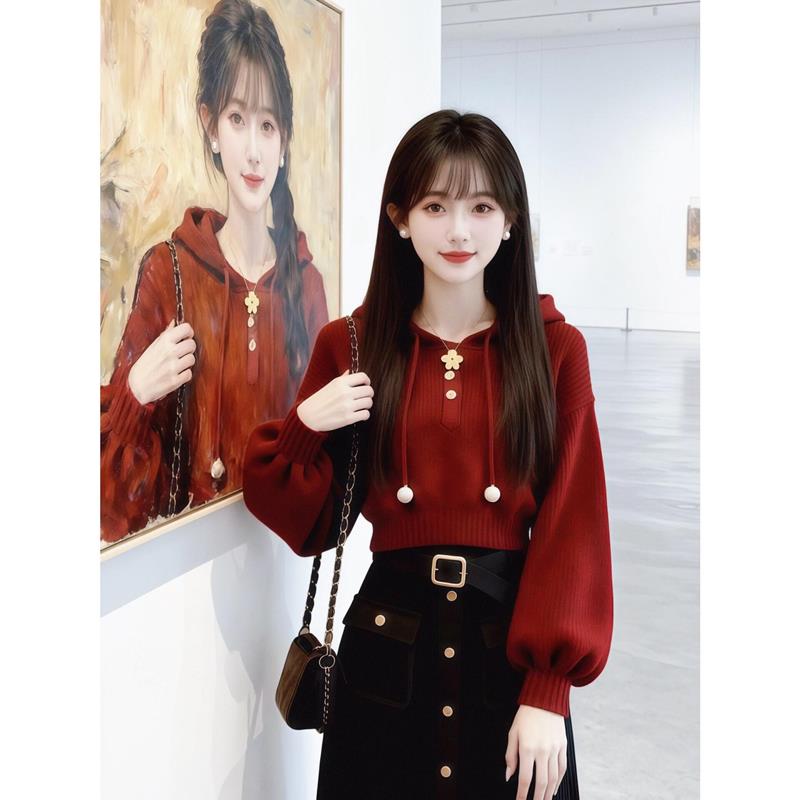 正品高货小香风针织卫衣时