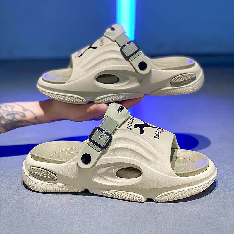 高货小众凉鞋男款夏季外穿带后跟运动两用拖鞋男生防滑踩屎感厚底