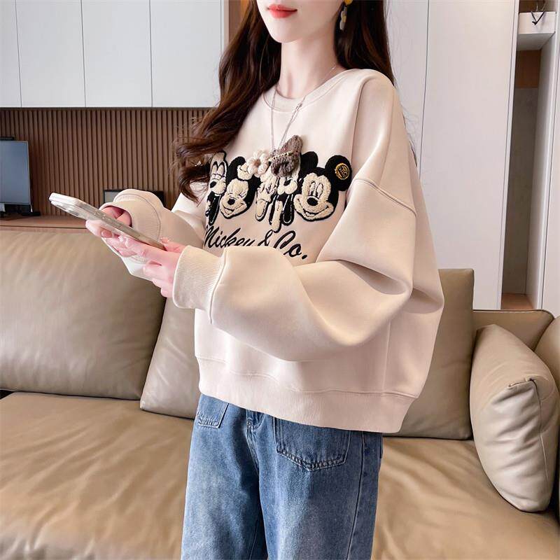 正品高货薄款设计感小众卫衣女春秋季2025新款宽松大码小个子短款