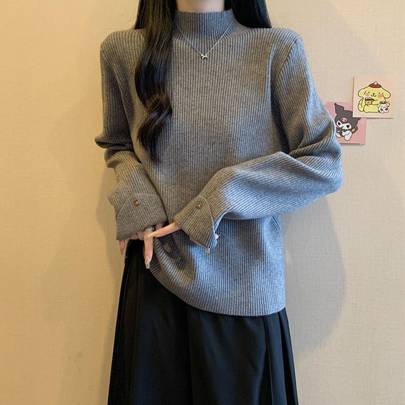 正品高货大码女装半高领加