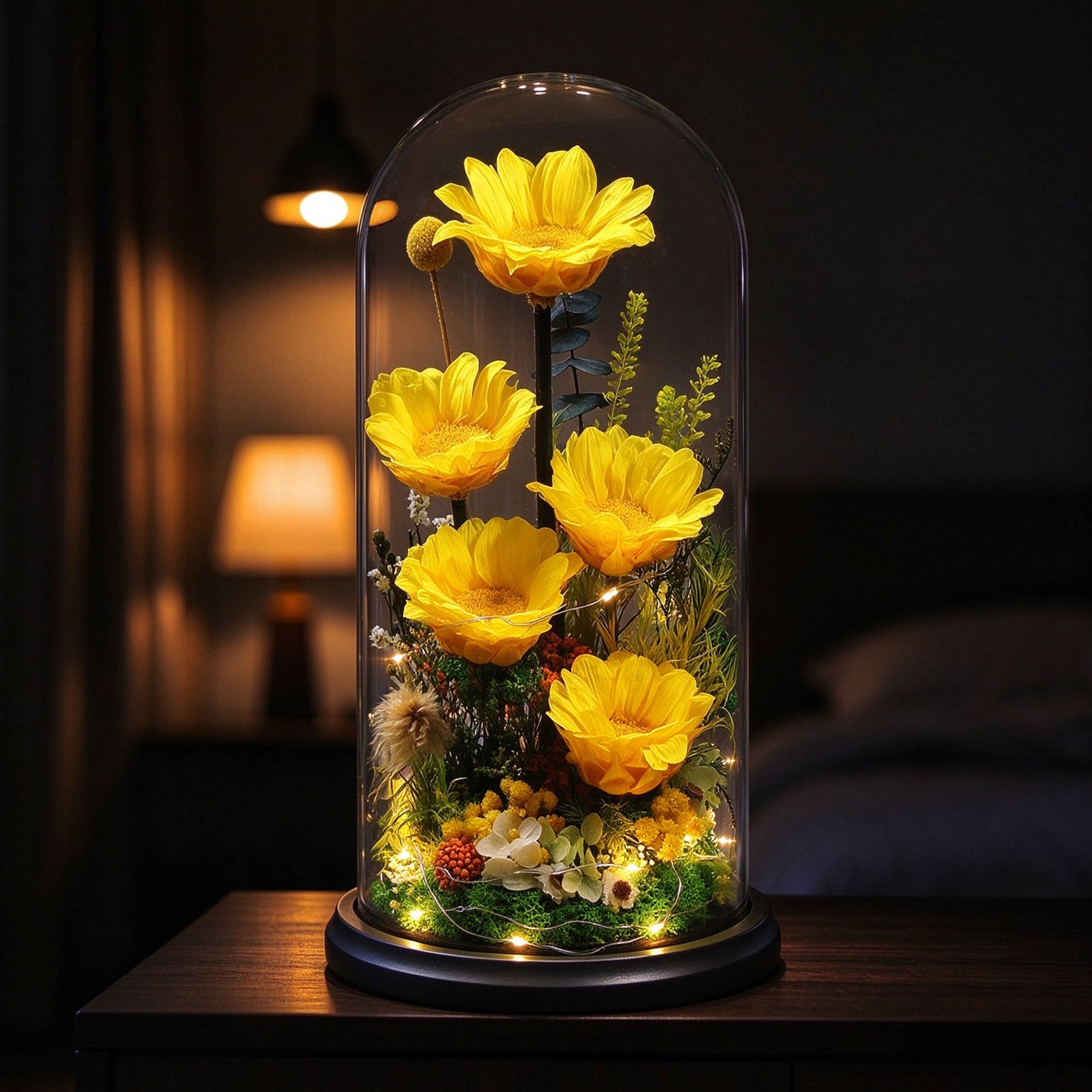 特大号向日葵永生花礼盒教师节