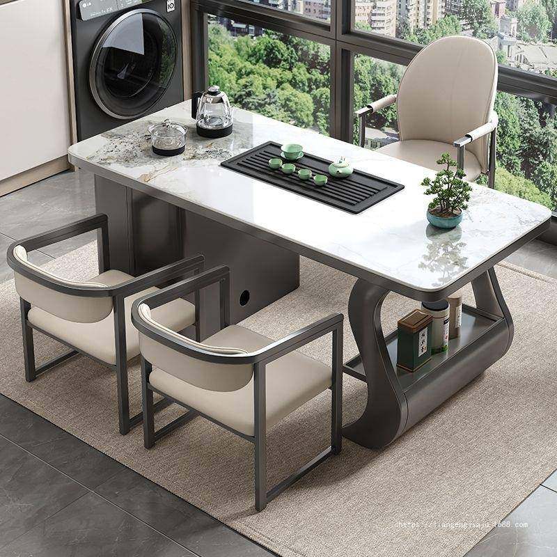 岩板茶桌现代简约办公室茶几桌烧水壶一体家用阳台超晶石泡茶台,3C数码配件,其它配件,淘宝优惠券,粉丝福利购,淘宝优惠卷