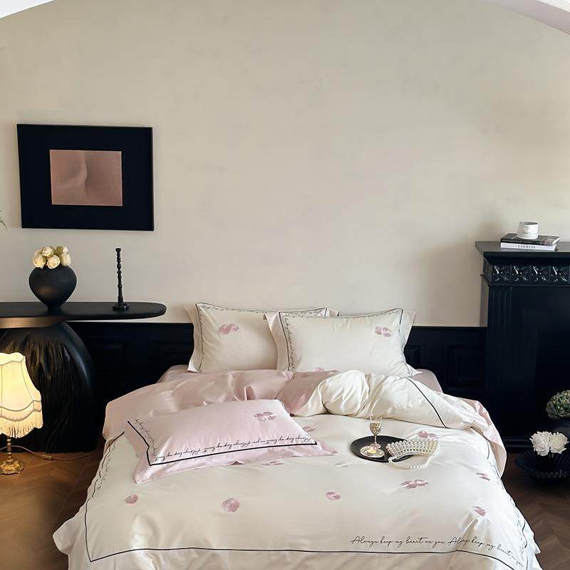 法式公主风100支长绒棉精致刺绣四件套纯棉被套床单全棉床上用品+,3C数码配件,其它配件,淘宝优惠券,粉丝福利购,淘宝优惠卷