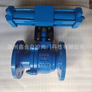 温州阀门液动球阀衬四氟球阀液动四氟球阀Q741F46 16C液动执行器