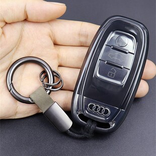 a8Sl汽车专用 透明黑老款 全包超 奥迪a6l q5钥匙套包扣a4l