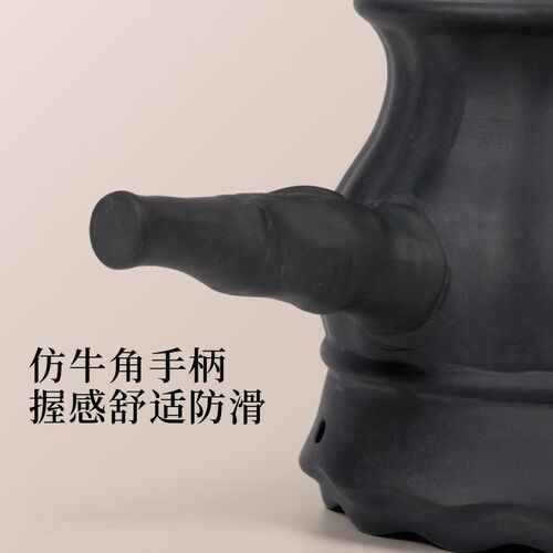 莲花砭石火龙罐双层加厚中医专用罐温灸仪5cmQ大艾柱刮痧罐防掉灰