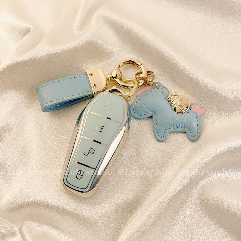 适用比亚迪汉钥匙套海豚元plus海豹唐dmi汉dmi驱逐舰05宋prodmi款