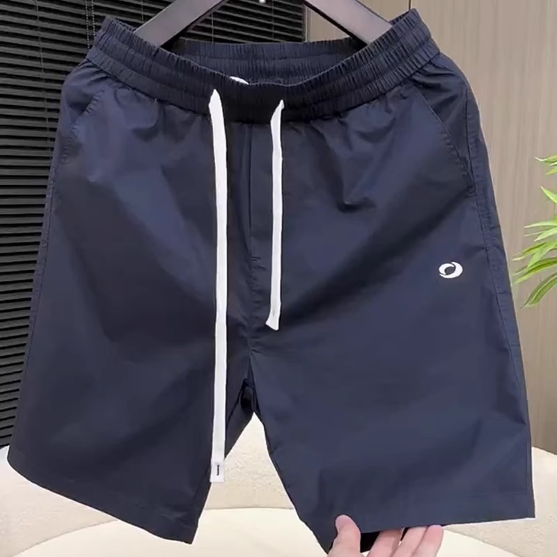 潮牌纯色休闲短裤男士夏季薄款