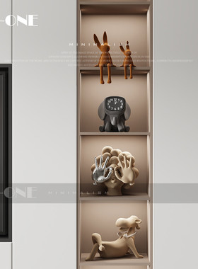 Rzone高级感意式轻奢家居饰品客厅电视柜书房装饰品小众艺术摆件