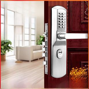 机械密码锁家用防盗门锁户外铁制庭院门不锈钢门锁防火门密码防水