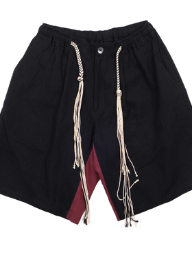 shippy 亚麻短裤男 亚麻五分短裤