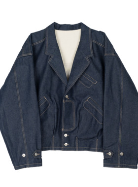 shippy 阿美咔叽 日系牛仔夹克 牛仔外套 原创设计复古飞行员