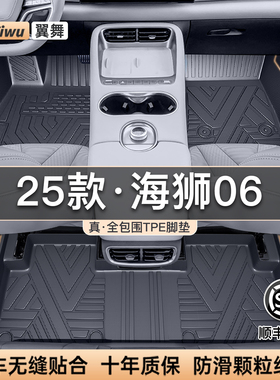 适用25款比亚迪海狮06EV专用TPE汽车脚垫全包围06DMI配件06用品新