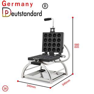 电热烤饼机16孔圆形华夫饼机球形松饼夹馅糕点可翻转烘培小吃设备