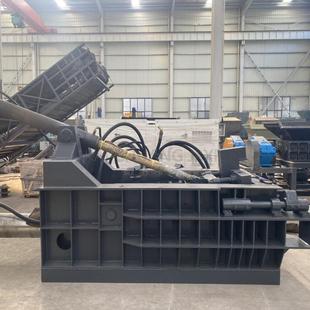 大型卧式 压块机金属钢丝打包机车床铝屑刨花金属压块机