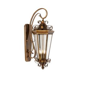 欧式 铁艺壁灯别墅复古壁灯橱窗蜡烛壁灯外墙过道户外E14壁灯