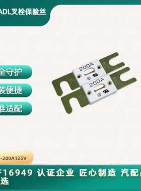 热卖保险丝 200A125V 陶瓷白色平板式 螺栓叉栓型蓄电池用