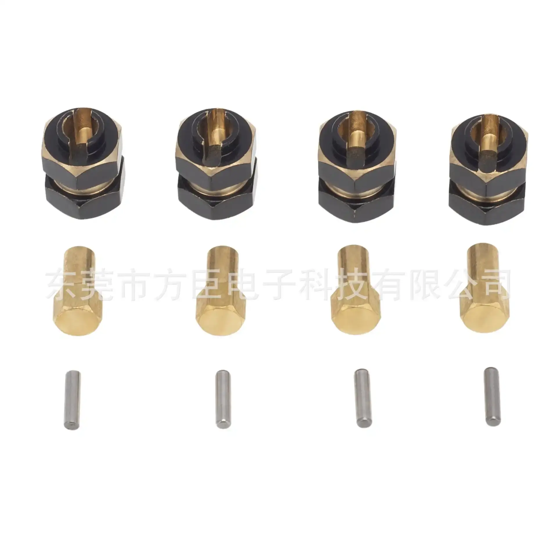 SCX24 仿真攀爬车黄铜配重结合器 加宽结合器 单边加宽4MM 黑金款