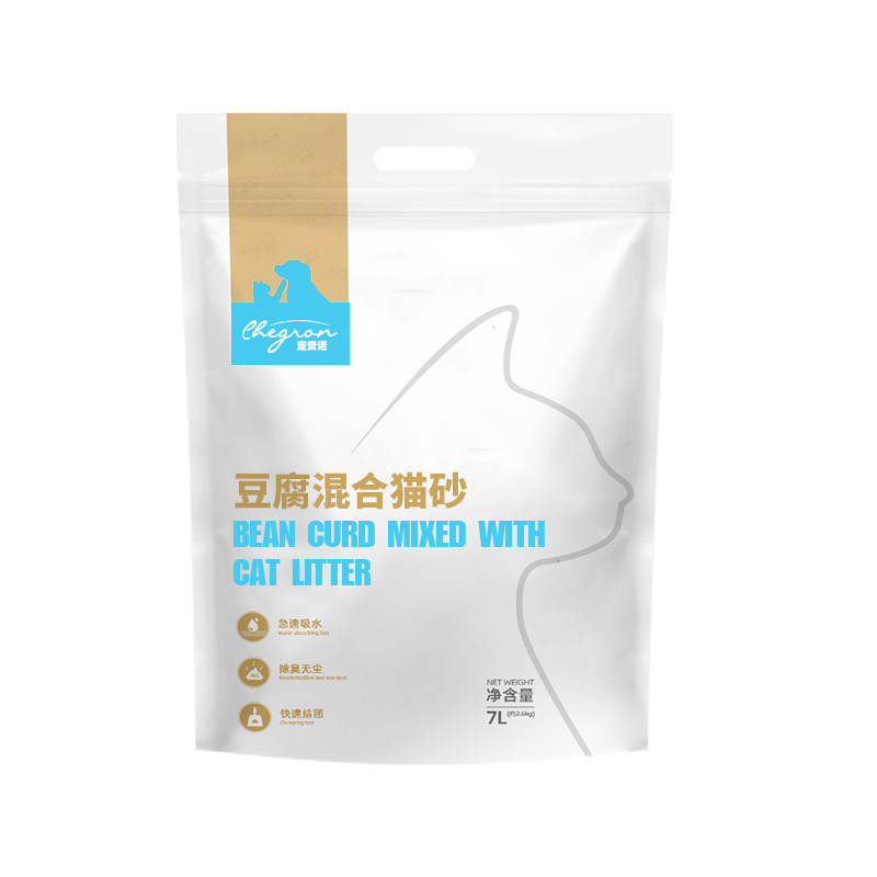 宠贵诺 1.5mm 混合豆腐猫砂6包装31.2斤膨润土10/20包邮 瞬吸结团