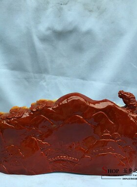 仿寿山石八骏图观赏摆件马到成功家居客厅玄关工艺品收藏礼品摆设