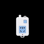 大功率专用插座10 16A通用插排带线排插纯铜4000W接线板插线面板