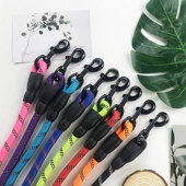 尼龙反光牵引绳圆绳狗链子狗绳宠物牵引绳狗用品金毛链子牵引带