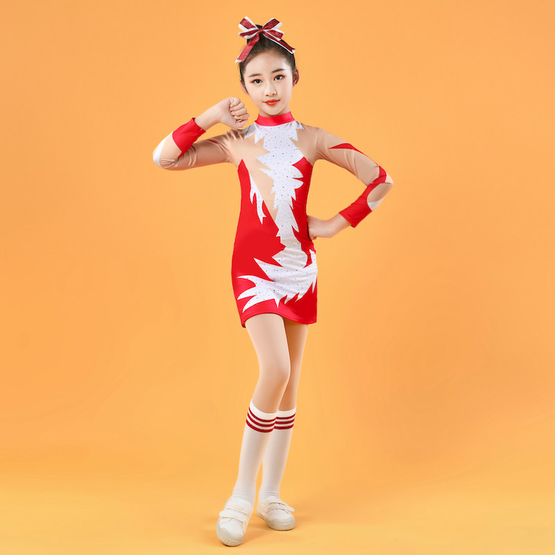 儿童啦啦操比赛服校园拉拉队演出服学生花球操表演体操健美舞蹈服