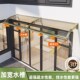 雨棚户外铝合金简易水槽遮阳露台窗户阳台室外家用门头挡雨篷 包邮