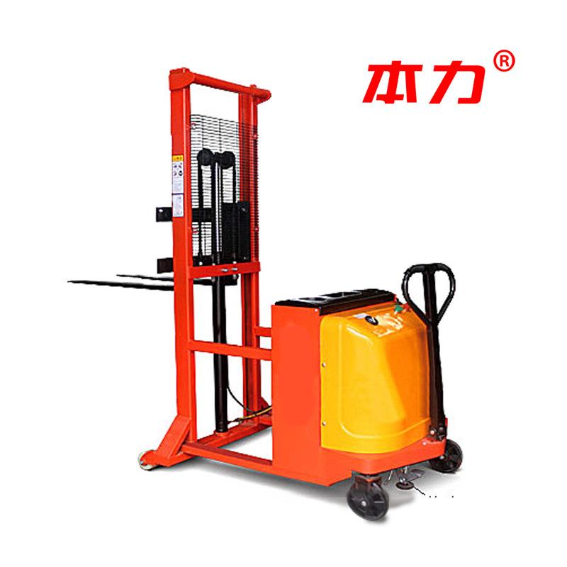 现货半电动配重式液压堆高车1吨托盘装卸铲车液压升降堆垛机