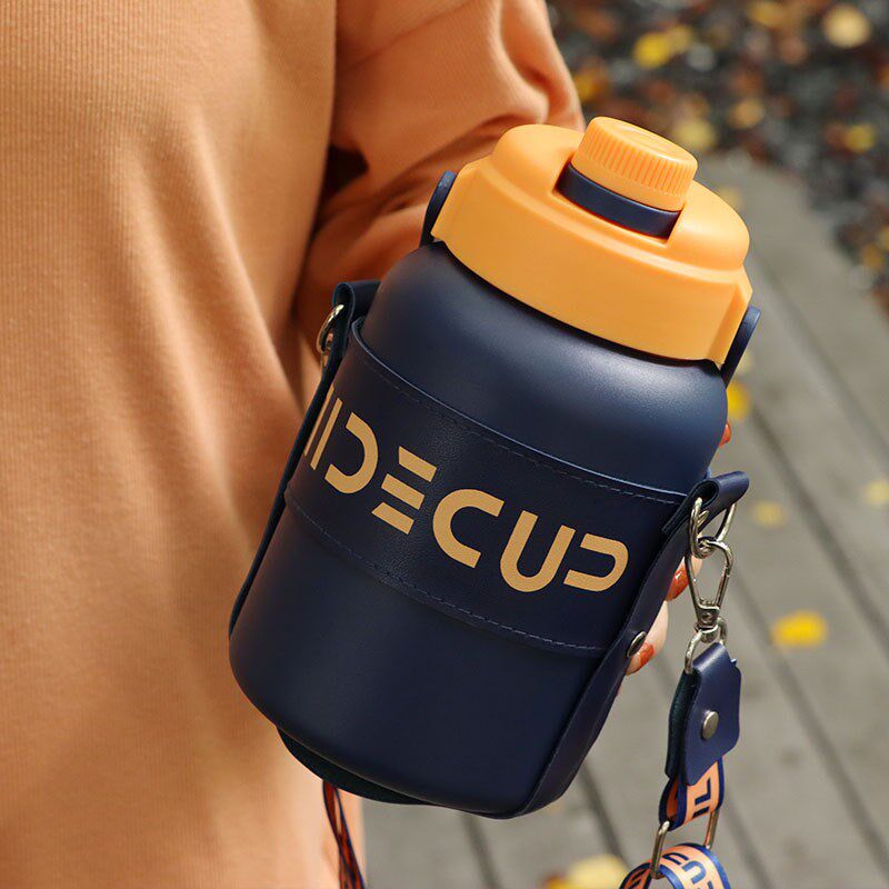 学生大肚保温杯男大容量水杯316食品级杯子运动户外旅行便携水壶