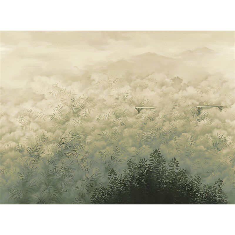 定制法式电视背景墙壁画 画轻奢欧式手绘油画 画花草墙布无缝沙发