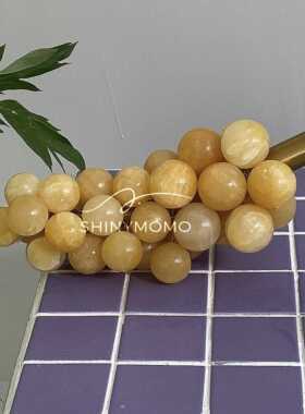 Shinymomo复古石头摆件手工葡萄ins风肥皂葡萄串香熏摆件博主装饰