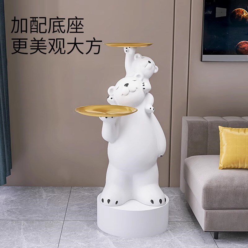 橱窗工艺品白色展示柜台圆形加高地台陈列架花瓶摆件方形垫高底座