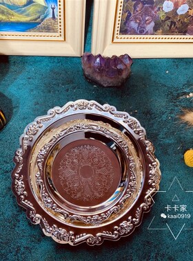 精美烛台 置物盘 烛托 香托 香座 香托