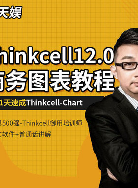 Thinkcell视频教程12商务咨询公司数据看板Office图表分析课程