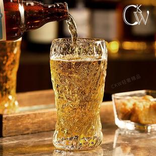 创意啤酒杯套装 CKW 家用轻奢高档500ml精酿扎啤杯子玻璃杯耐热