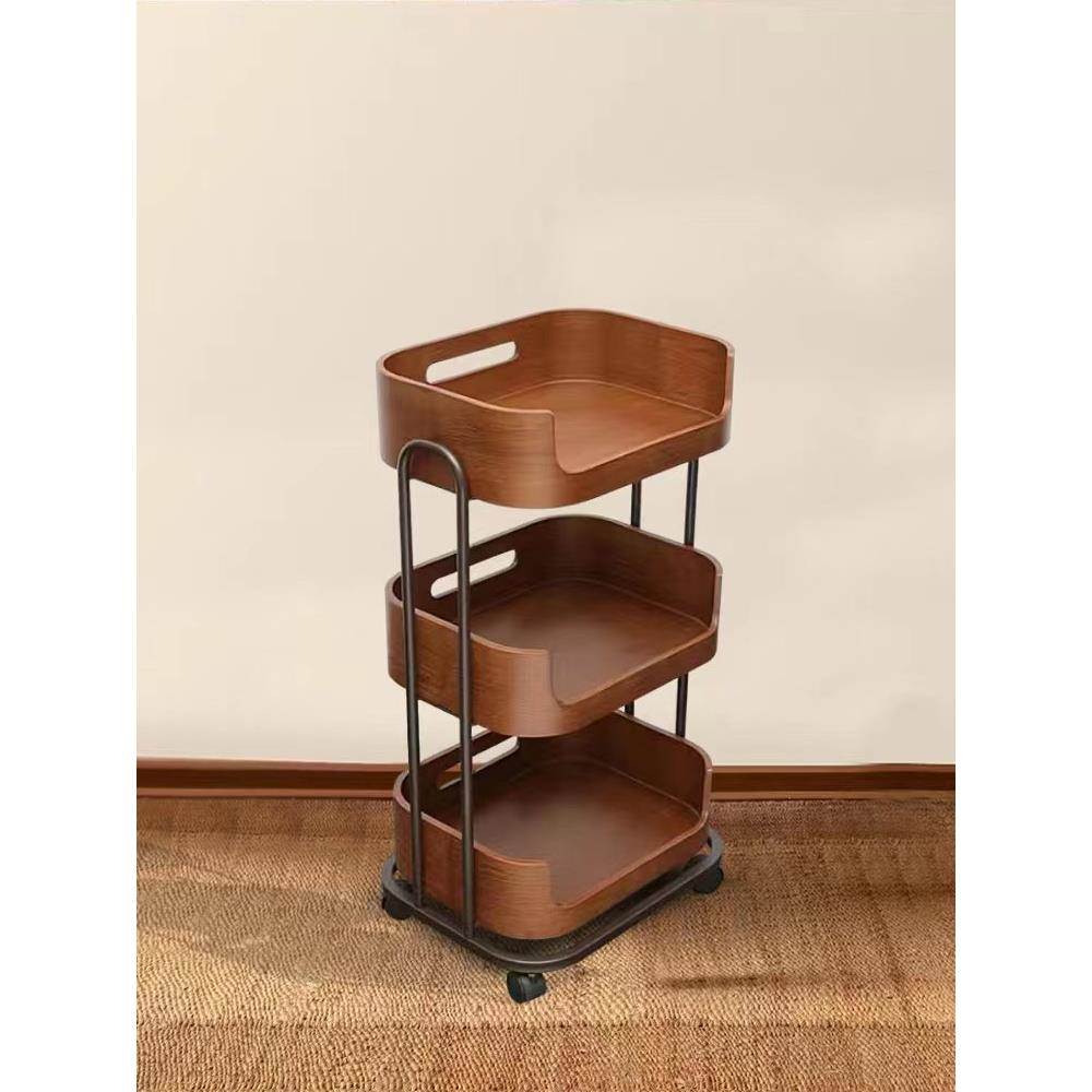 匠心气质款美容院实木推车SPA会所手推车皮肤管理美甲美发置物架