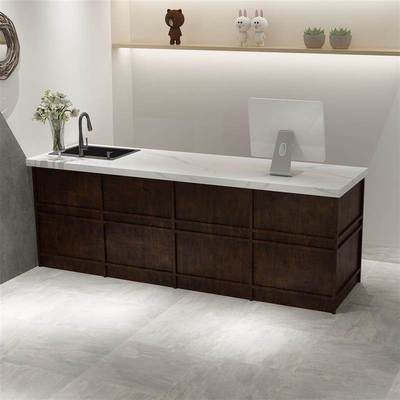 花店操作台花艺工作台鲜花桌子专用收银台柜台服装店前台吧台烤漆