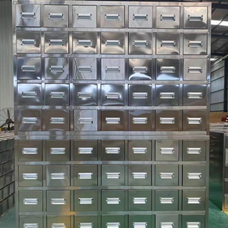 钢制加厚中药柜不锈钢铁皮经济型药店诊所中医存放药材多斗柜定制