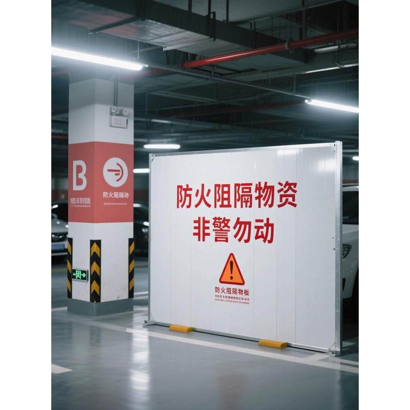 防火阻燃隔板电动车专用汽车挡板移动式防火隔板车库车棚防火隔板