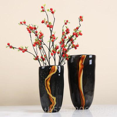 正品玻璃花无障碍豪华加厚水花瓶美式样房板现代培装瓶饰客厅插花