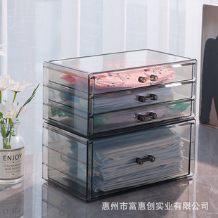 口鼻耳罩存放盒 口罩收纳盒家用玄关抽取透明整理筐防尘疫抽屉式
