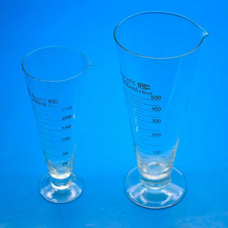 雪蓓牌量杯玻璃量杯锥形量杯5ml10ml20ml25ml50ml100ml250ml500ml