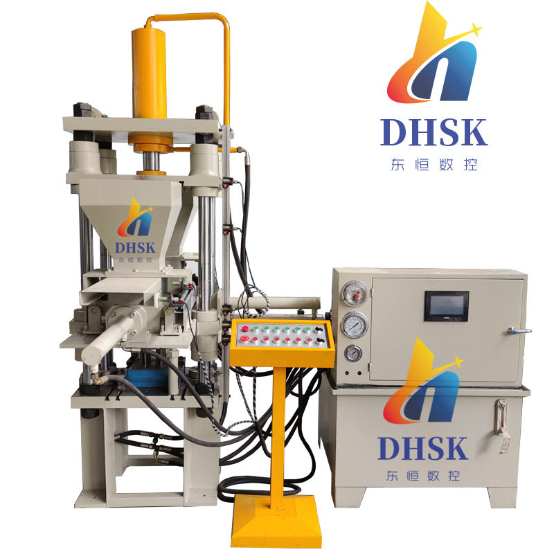 双色鱼饵机 压块机 10吨粉末成型液压机 全自动送料PLC数控油压机
