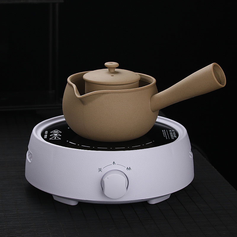 侧把陶壶煮茶壶小青柑茶壶黑茶电陶炉煮茶器原矿粗陶茶具